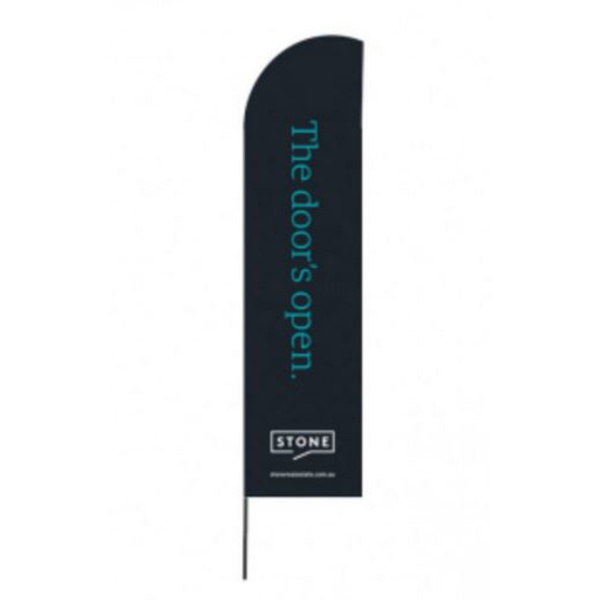 Bow Banner Flag - The Door is Open Thumbnail