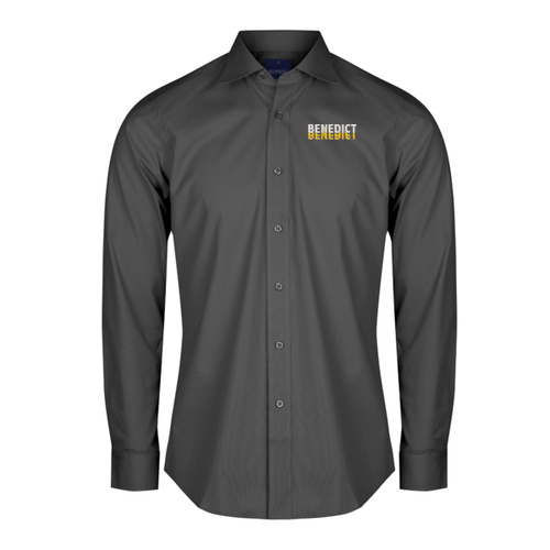 Benedict - Men's Premium Poplin Business Shirt - Slim Fit  No Pocket Thumbnail