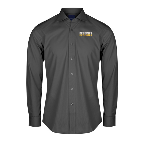 Benedict - Men's Premium Poplin Business Shirt - Slim Fit  No Pocket Thumbnail