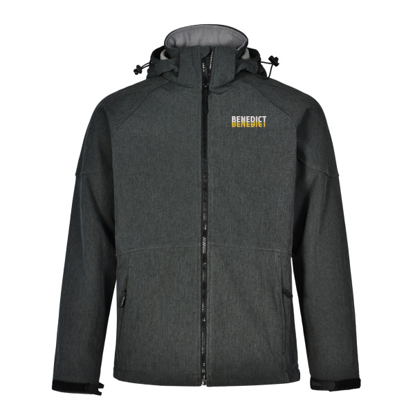 Benedict - Men's Performance Softshell Jacket with Detachable Hood Thumbnail
