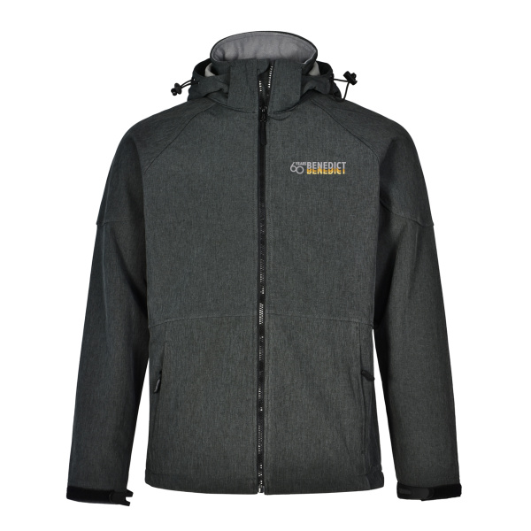 Benedict - 60th Men's Performance Softshell Jacket with Detachable Hood Thumbnail